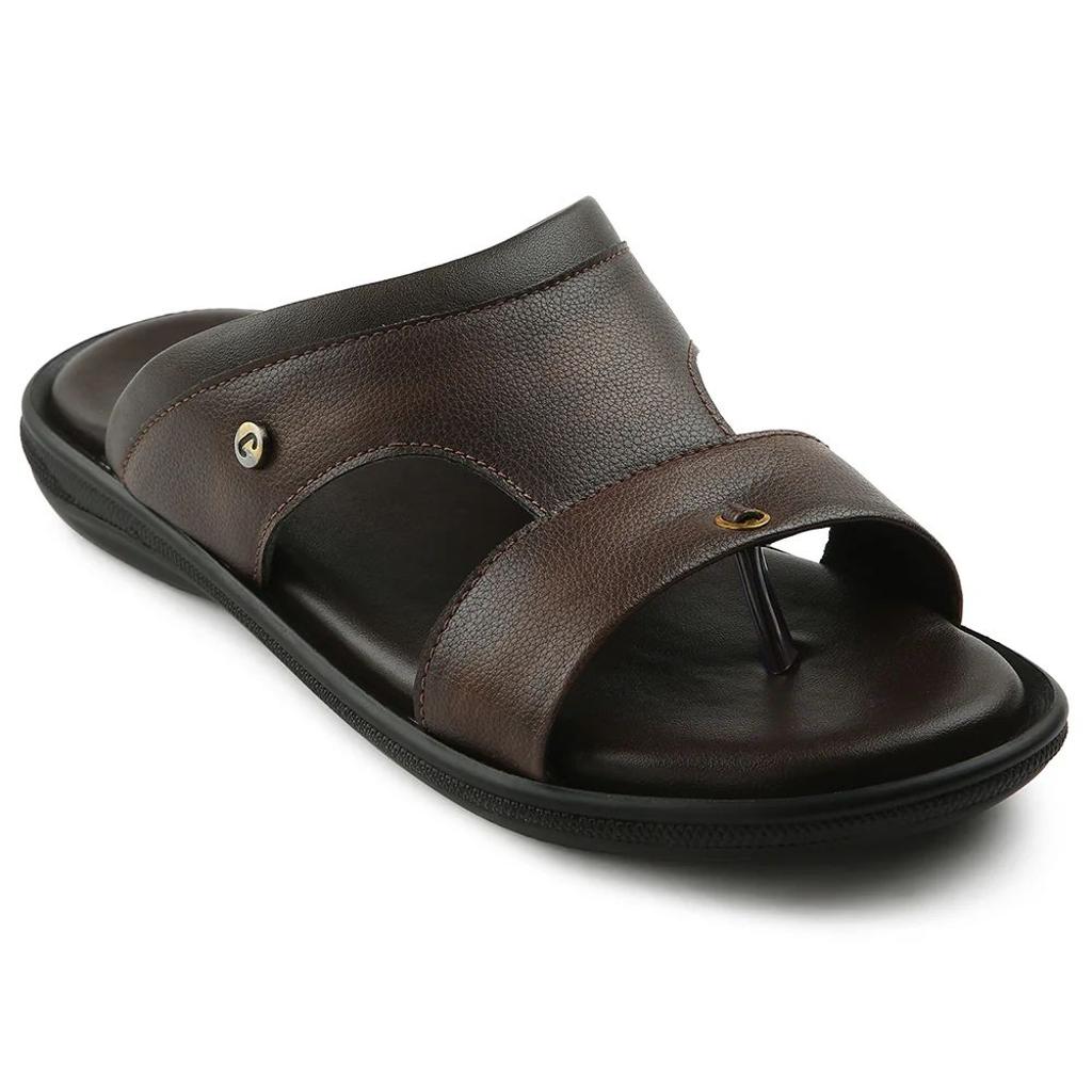 Coolers Brown Casual Slipper For Men VCL-24 By Liberty