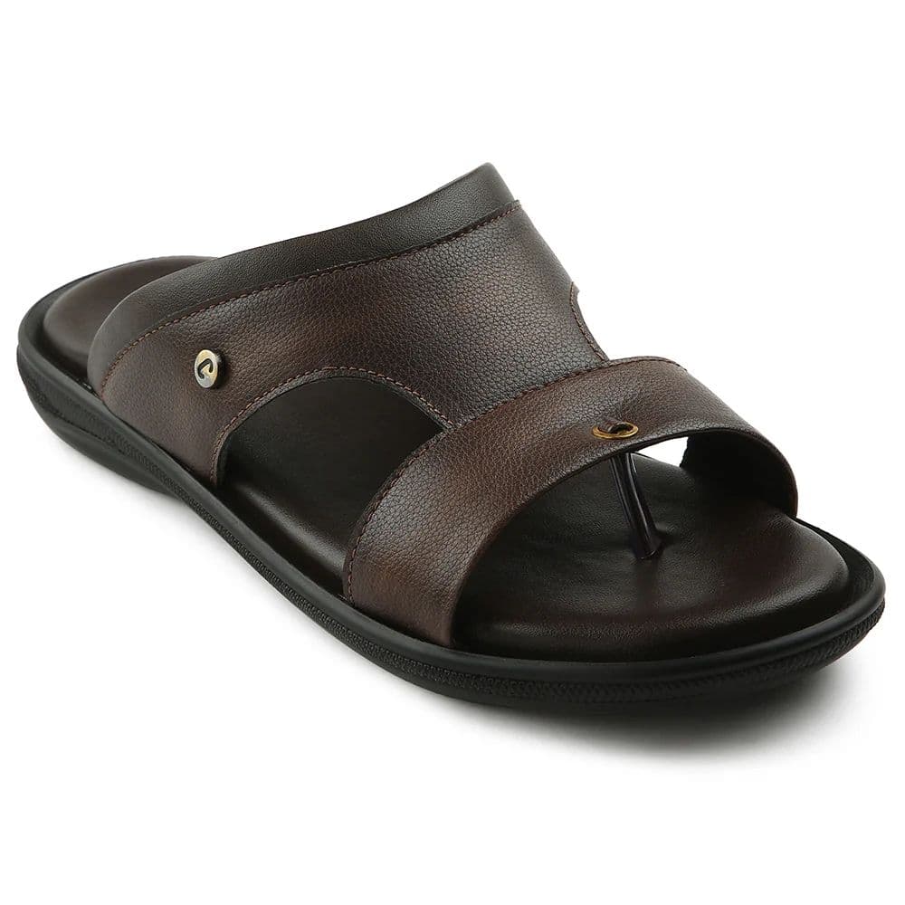Coolers Brown Casual Slipper For Men VCL-24 By Liberty — 6/40 / Brown