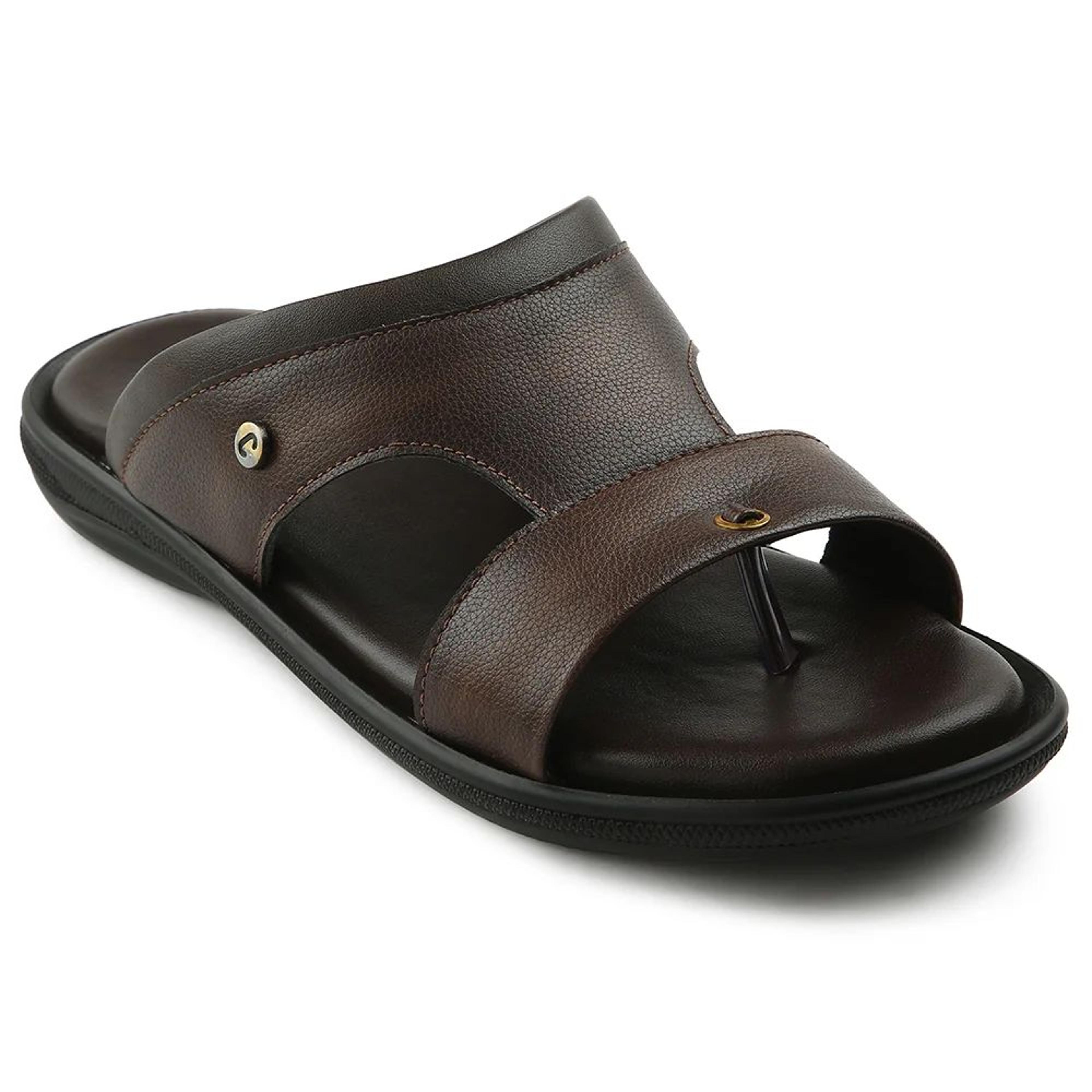 Coolers Brown Casual Slipper For Men VCL-24 By Liberty