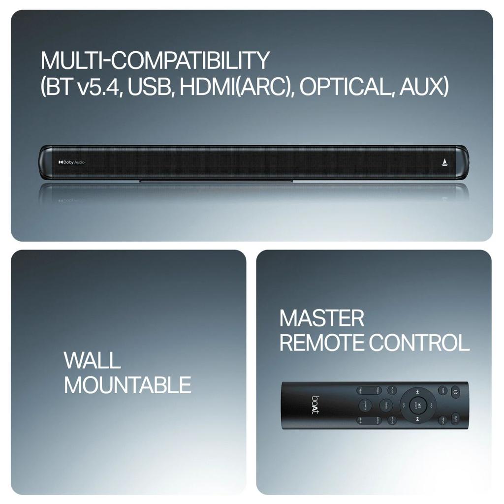 boAt Aavante 2.1 1600D | 160W 2.1 Channel Soundbar with Wired Subwoofer, Multi-Connectivity & EQ Modes — photo 7