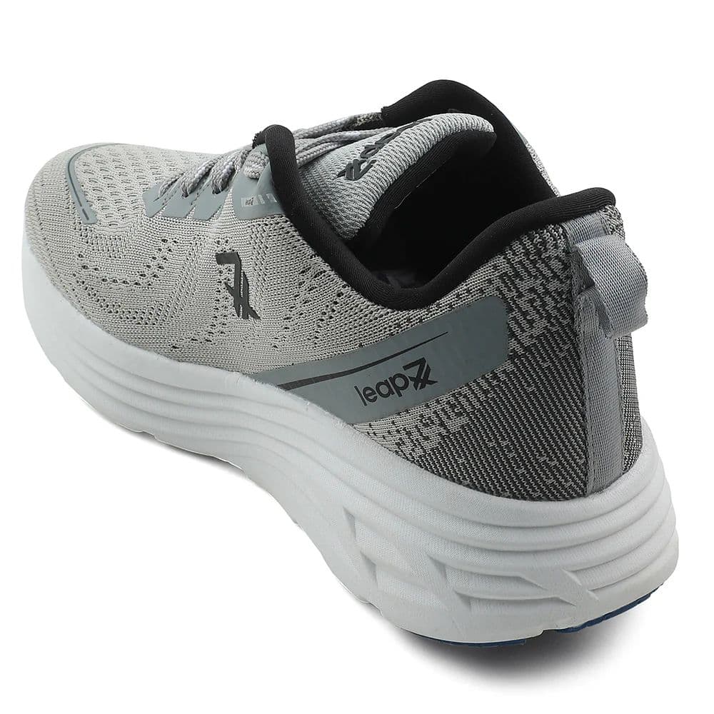 Leap7x Light Grey Sports Running Shoes For Men GHD-41 By Liberty — photo 4