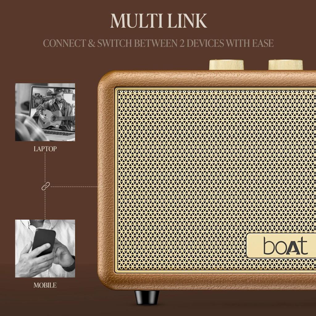 boAt Stone Opus | Portable Bluetooth Speaker with 80W boAt Signature Sound, Built-in Subwoofer, 12 Hours Playback — photo 8
