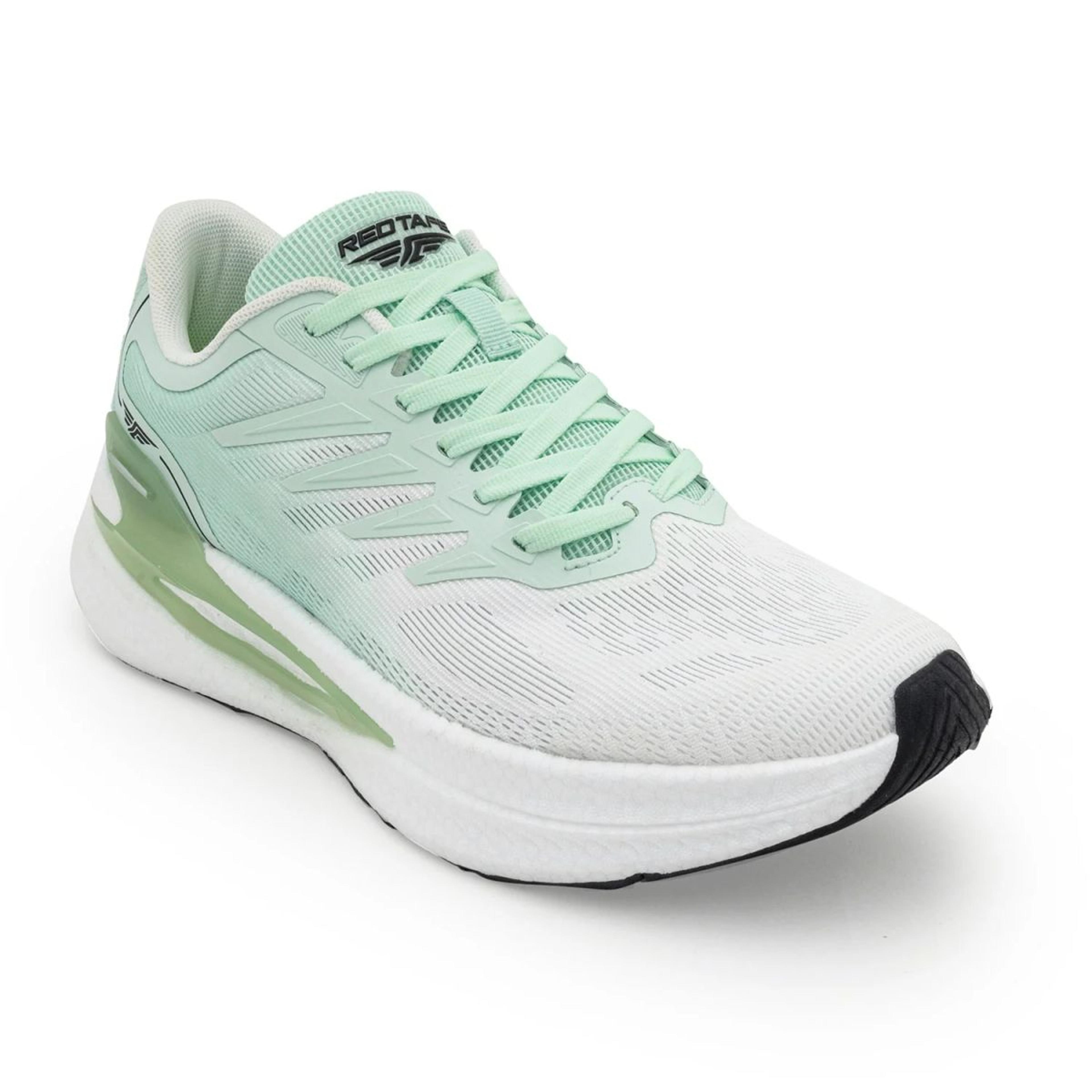 Sports Shoes for Men in White and Green | Athleisure Shoes
