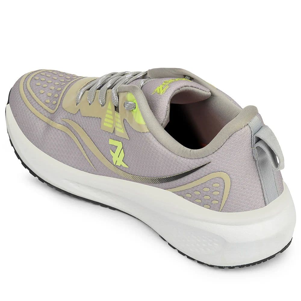 Leap7x Light Grey Sports Lacing Running Shoes For Men GHD-29 By Liberty — photo 4