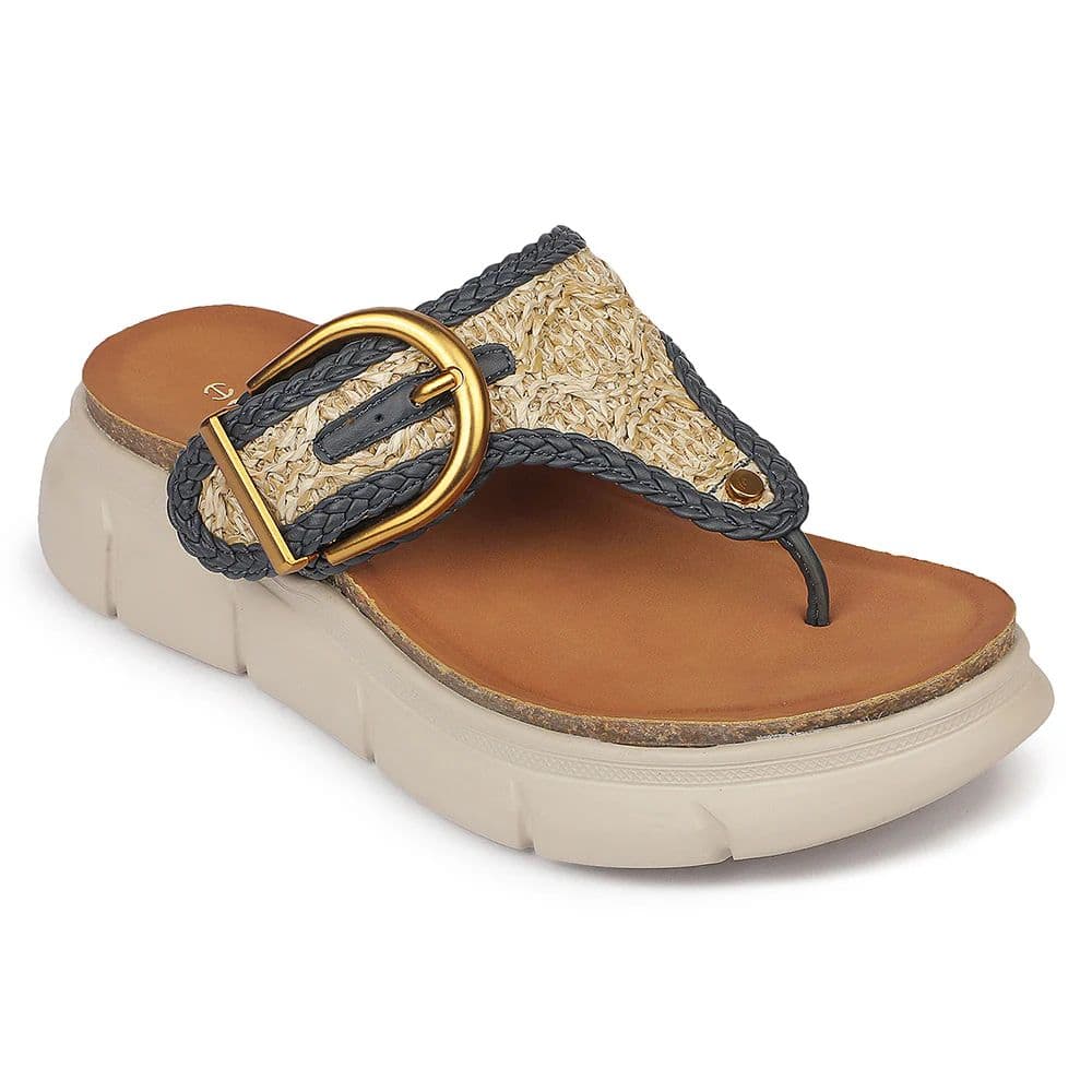 Healers ZQ-HDLT-01 Everyday Comfort Navy Blue Casual Slippers for women by Liberty — 3/36 / Navy Blue