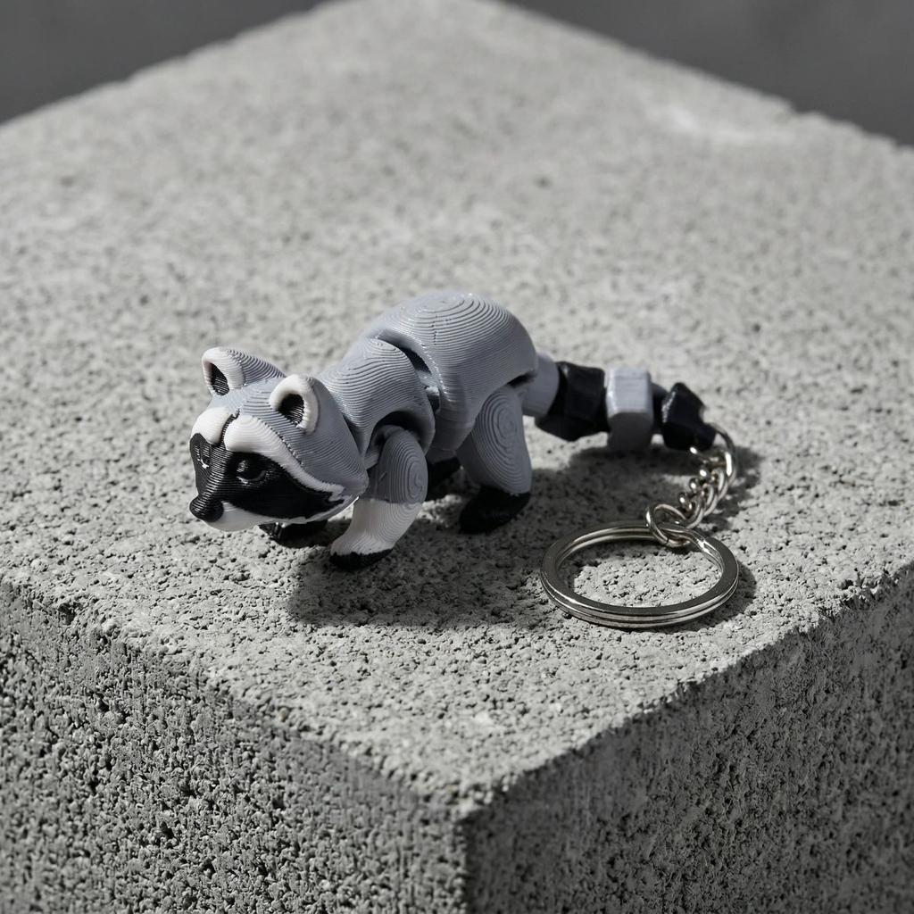 Raccoon Keychain