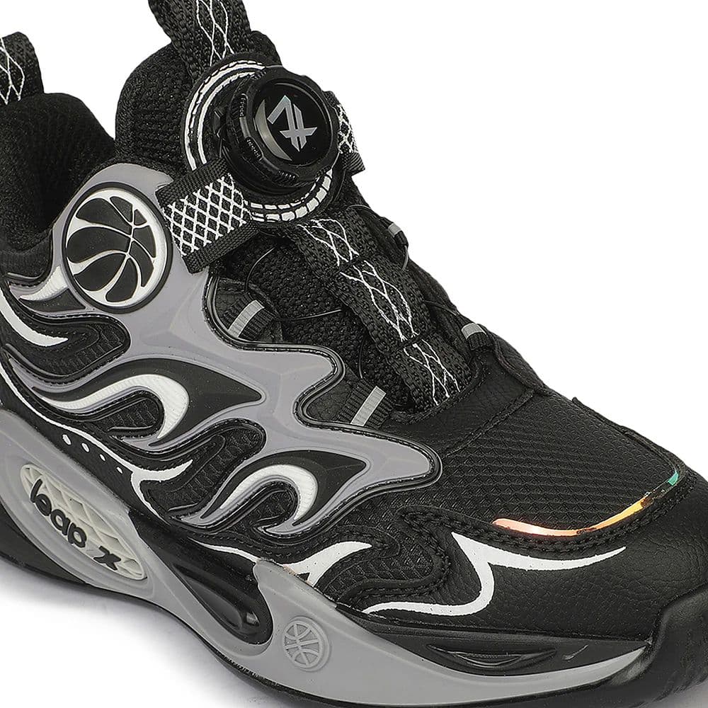 Leap7X ZLP-XK-10 Black Sports Non lacing Walking Shoes for Kids By Liberty — photo 5