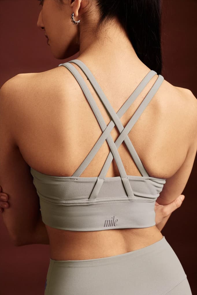 Rhino Gray OnTheGo Cross Back Sports Bra — photo 2