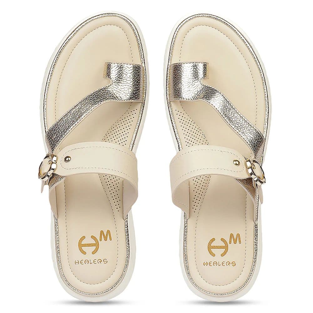 Healers GFL-8 Beige Casual Everyday Comfort Slip on Slippers for women By Liberty — photo 8