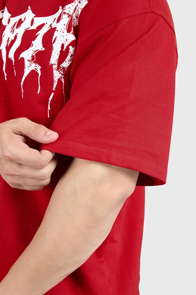 Levitate Oversized T-shirt Red — photo 6