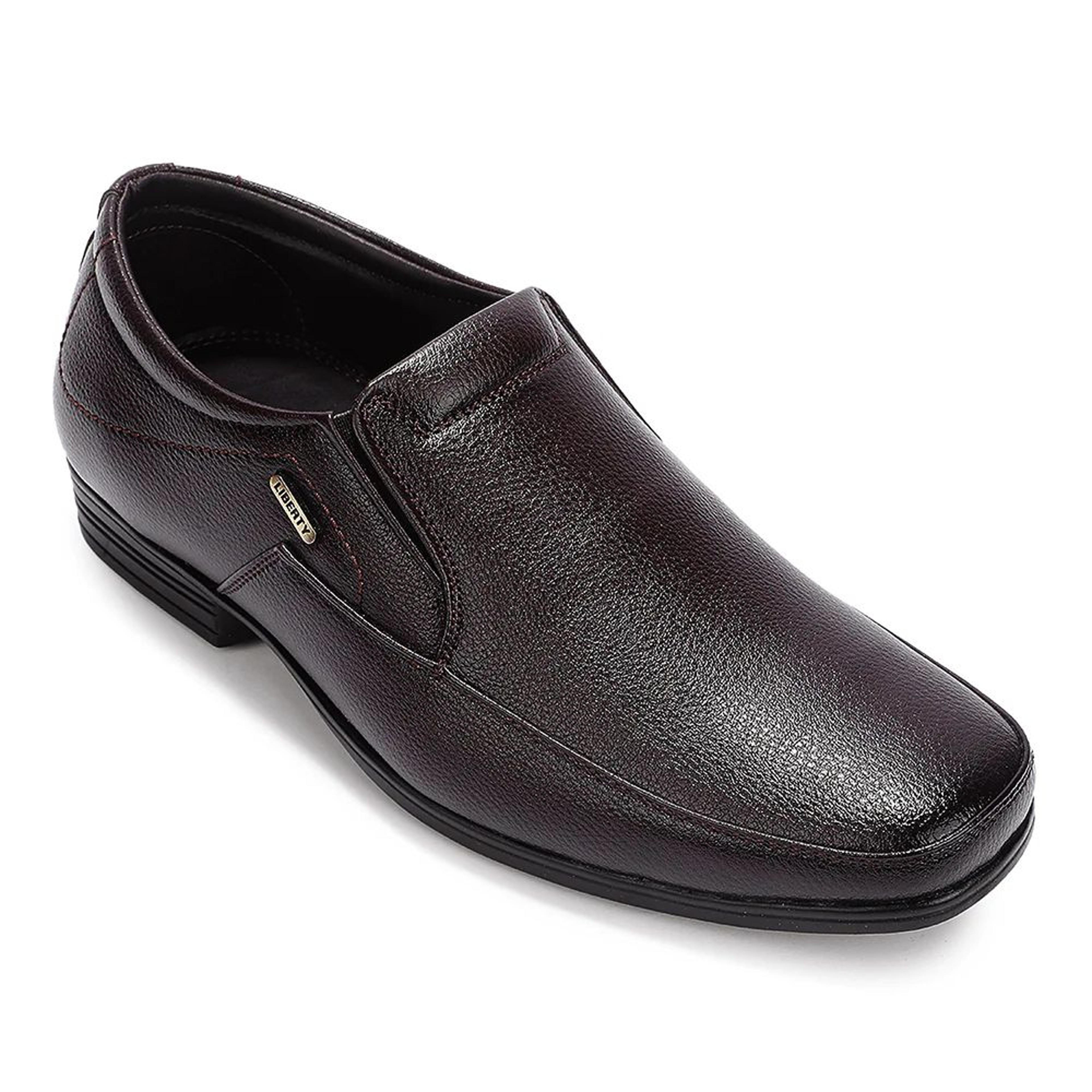 Fortune Brown Formal Non Lacing Moccasins For Men HML-89E By Liberty
