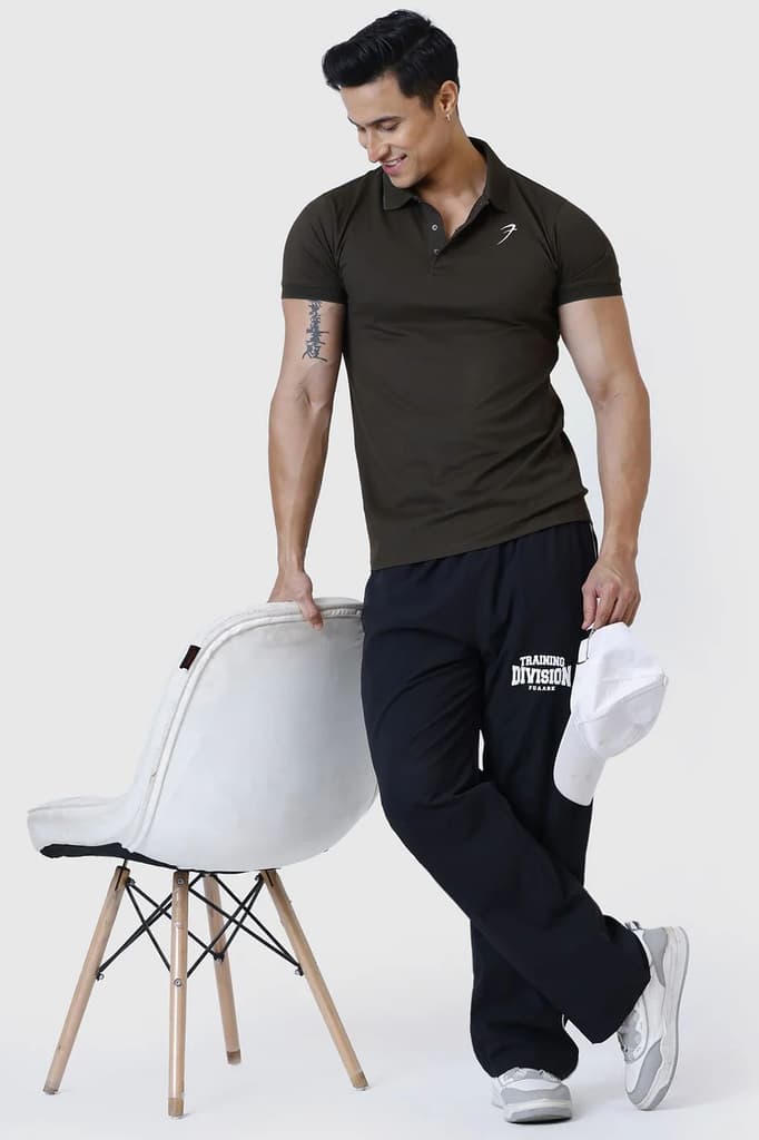 Aura Polo T-shirt Olive — photo 2