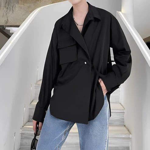 Tokyo Style With Belt Oversized Shirt — photo 3