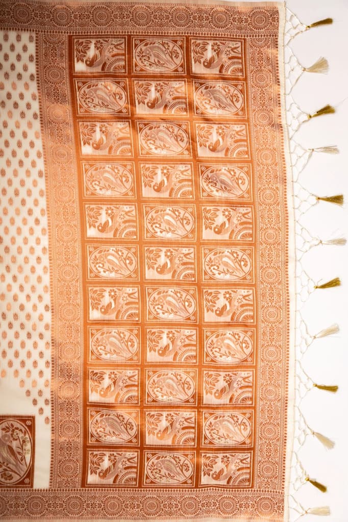 Mimosa Women's Woven Design Banarasi Style Art Silk Saree With Blouse Piece : SA00001807HWFREE — photo 7