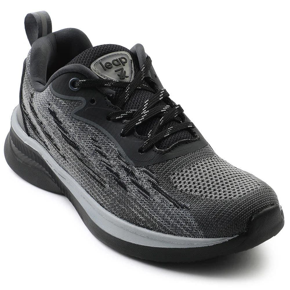 Leap7x Black Sports Lacing Running Shoes For Women MANTIS By Liberty — 4/37 / Black