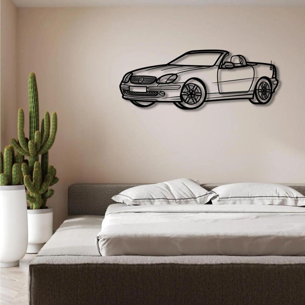 MERCEDES BENZ SLK 200 R170 PERSPECTIVE METAL WALL ART — photo 3