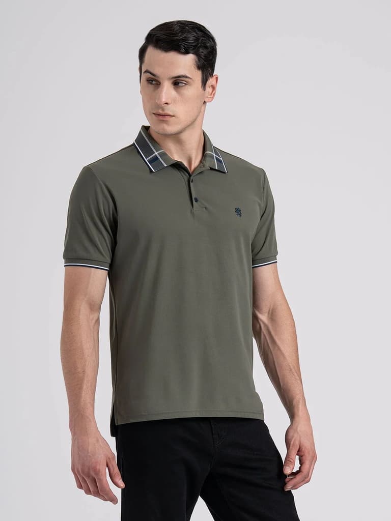 Jacquard Collar Polo T-shirt for Men | Premium Comfort | Sharp Look — photo 6
