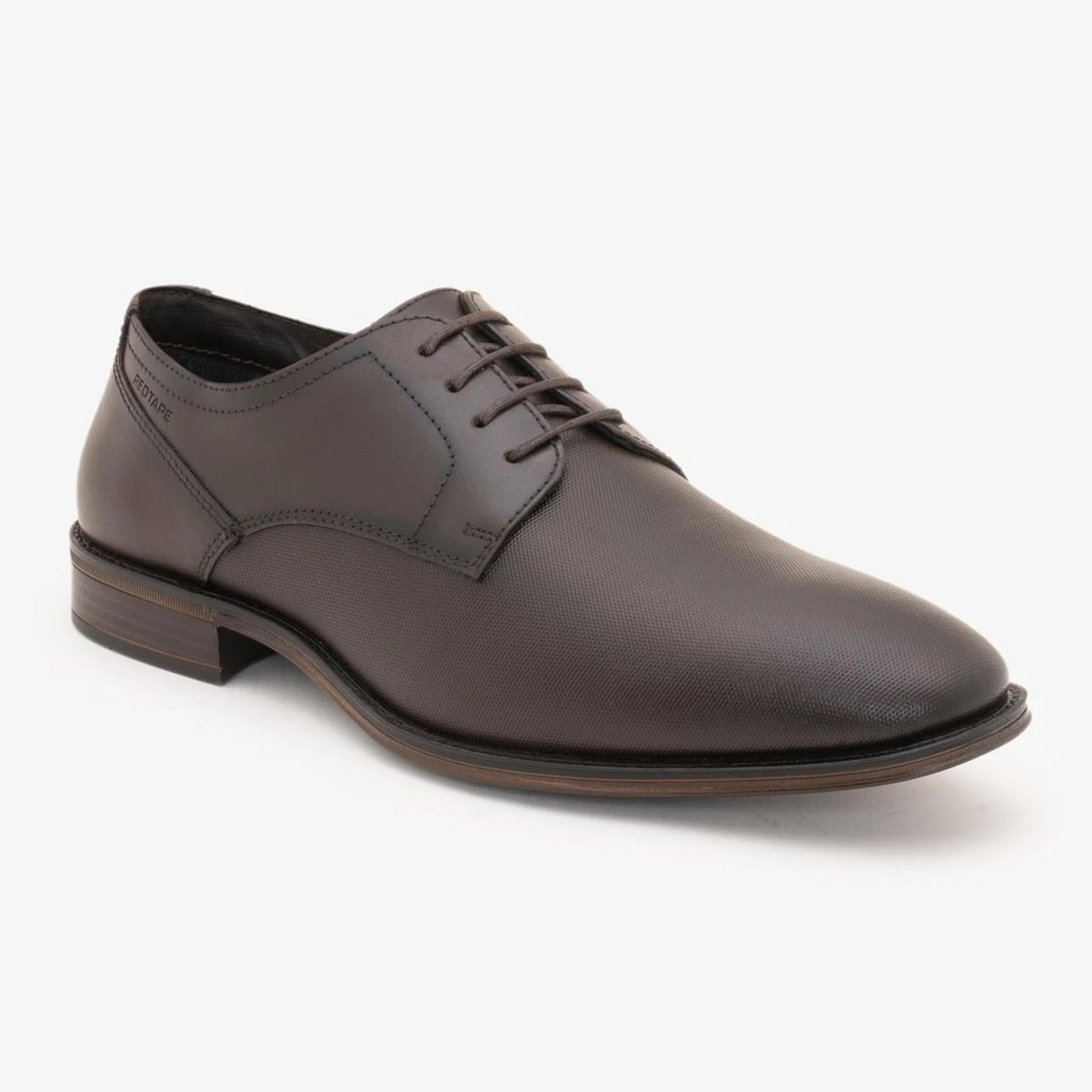 Derby Formal Shoes for Men in Teak | Low-Cut Dress Shoes.