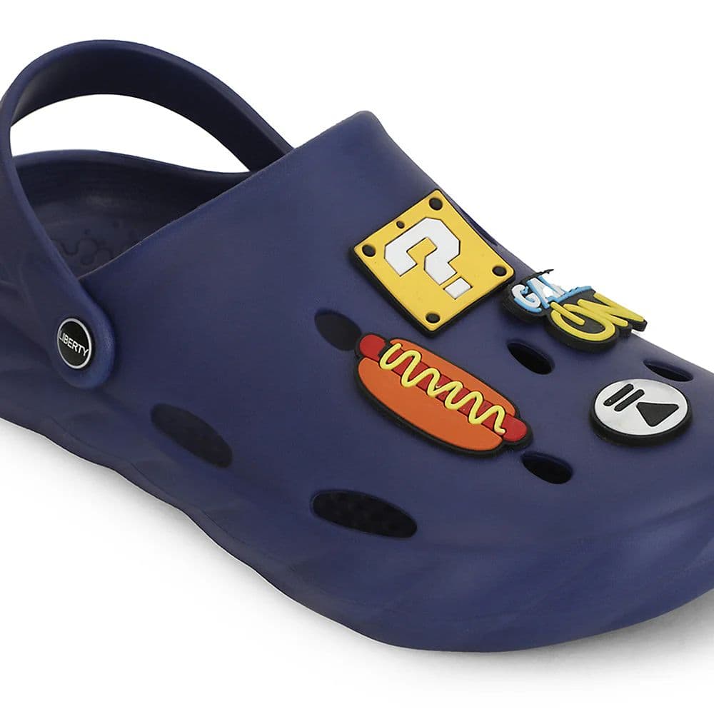 A-HA Navy Blue Casual Clogs For Men BEACHWALKM By Liberty — photo 4