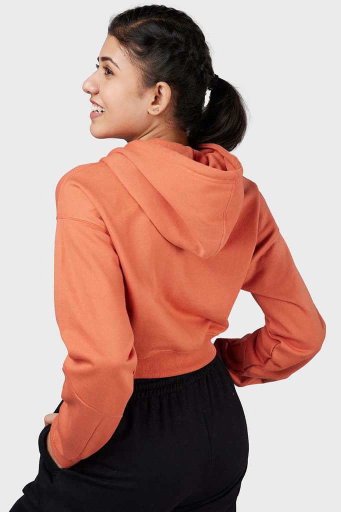 Signature Oversized Cropped Jacket Orange — photo 5