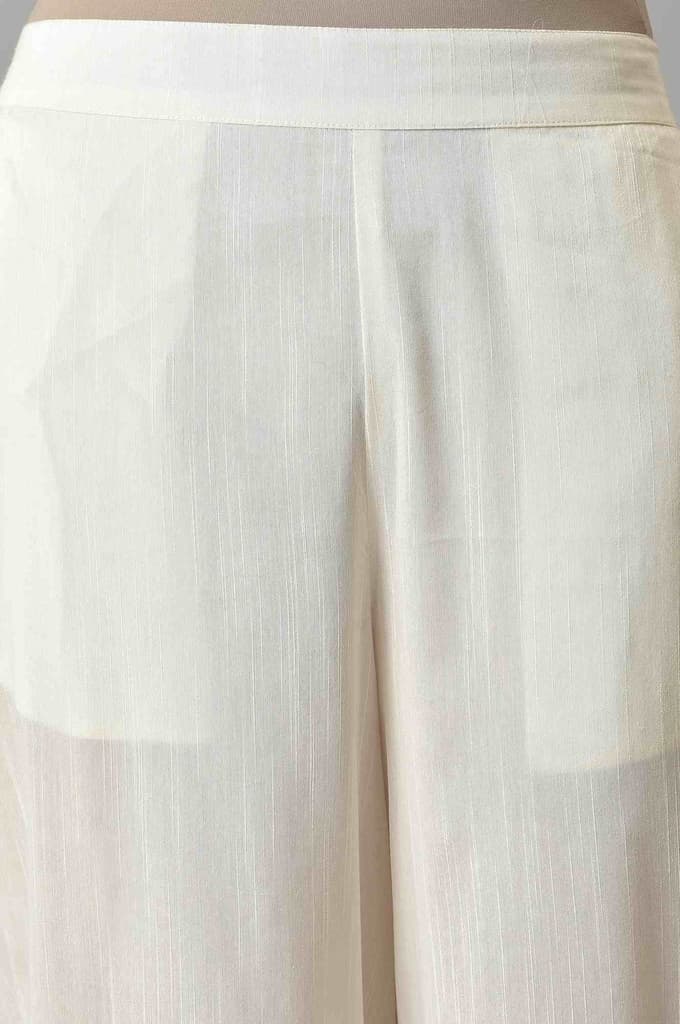 White Gathered Culottes — photo 6