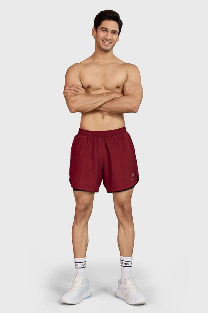 Hyper 5" Running Shorts Maroon — photo 2