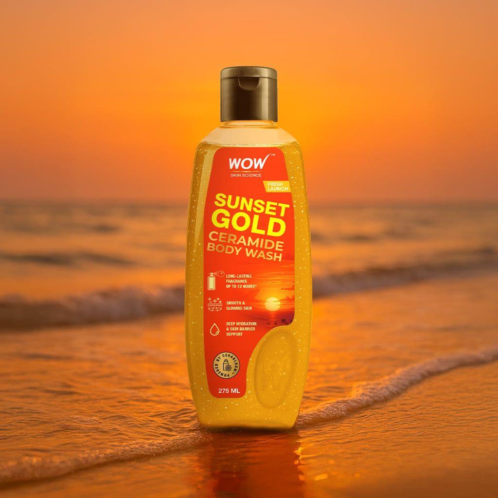 Sunset Gold Ceramide Body Wash Brightening Radiance