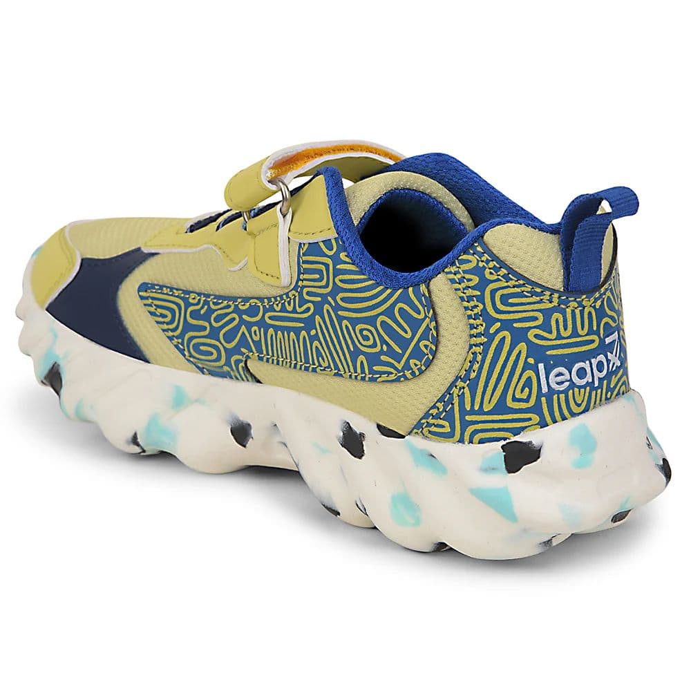 Leap7x Lemon Sports Non Lacing Walking Shoes For Kids DENIAL-2 By Liberty — photo 6