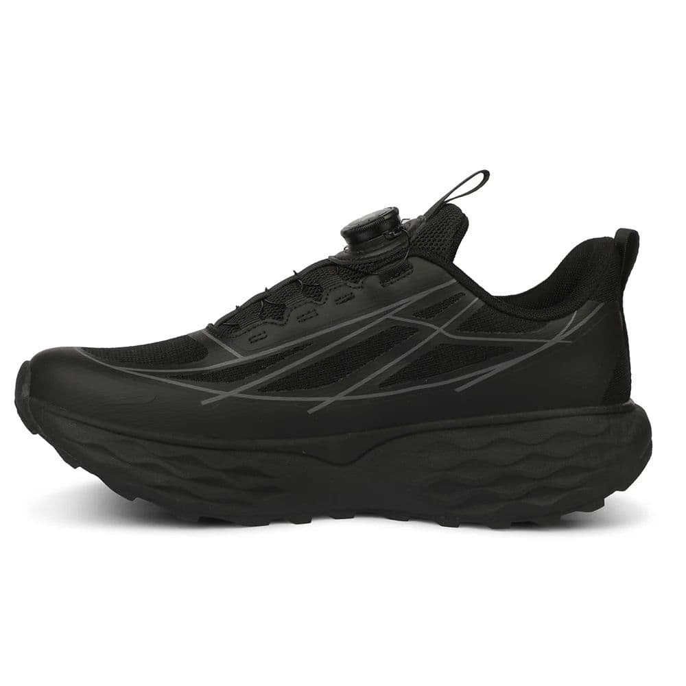 LEAP7X ZQ-WFM-03 Men's Twist & Go Black Sports Non lacing Walking Shoes for Men by Liberty — photo 5