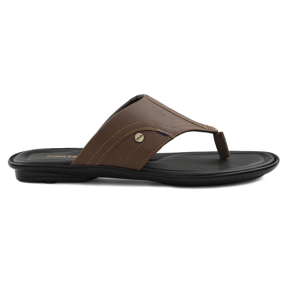 Coolers Tan Casual Slipper For Men LIGHTER-1 By Liberty — photo 2