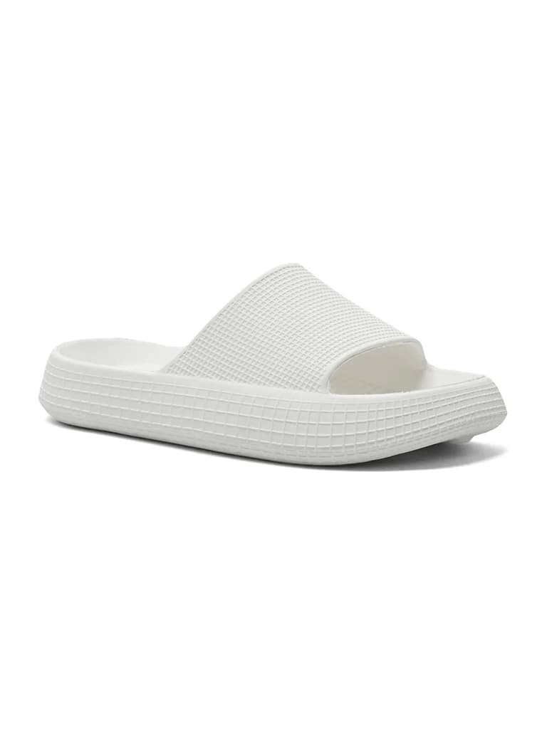 GC-4038 White Men's Slides — White / 6