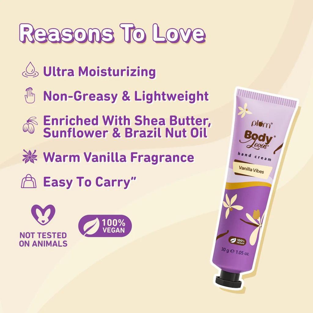 Vanilla Vibes Hand Cream by Plum Body Lovin' | 30 g