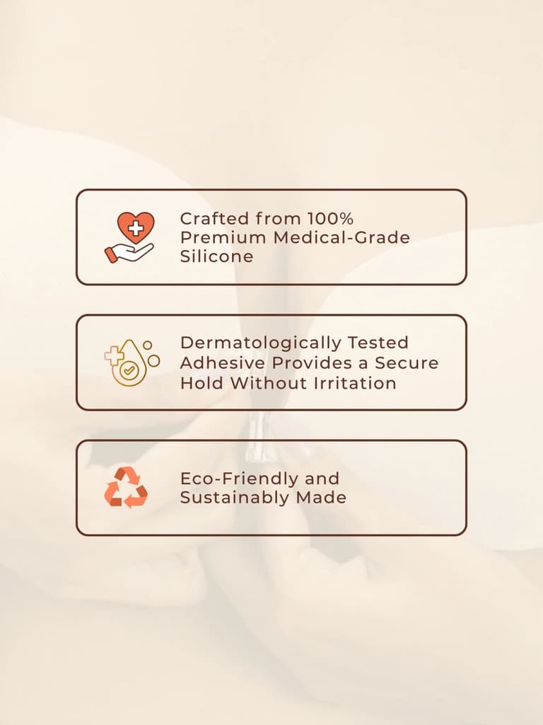 Adhesive Bra with Front Clip – Cotton, AirLock Glue, Extra Lift & Shape, Seamless Invisible Finish — photo 7