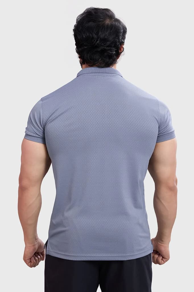 Wave Polo T-shirt Grey — photo 5