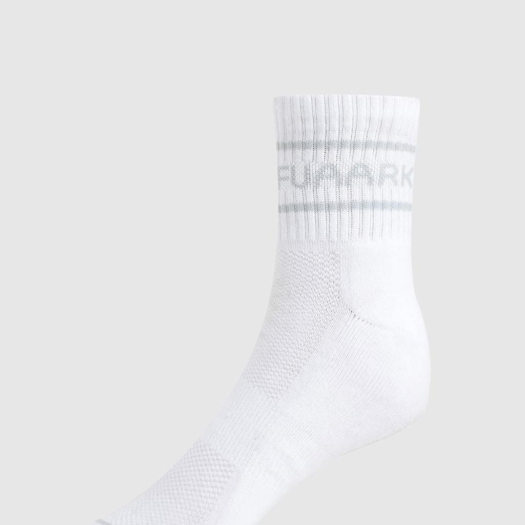 Legacy Quarter Socks White/Grey