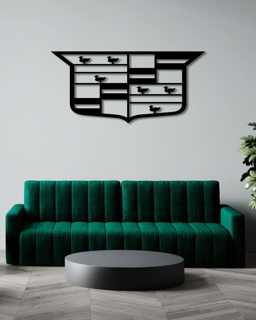 CADILLAC RACING F1 TEAM LOGO METAL WALL ART