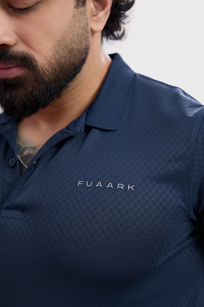 Wave Polo T-shirt Navy — photo 5