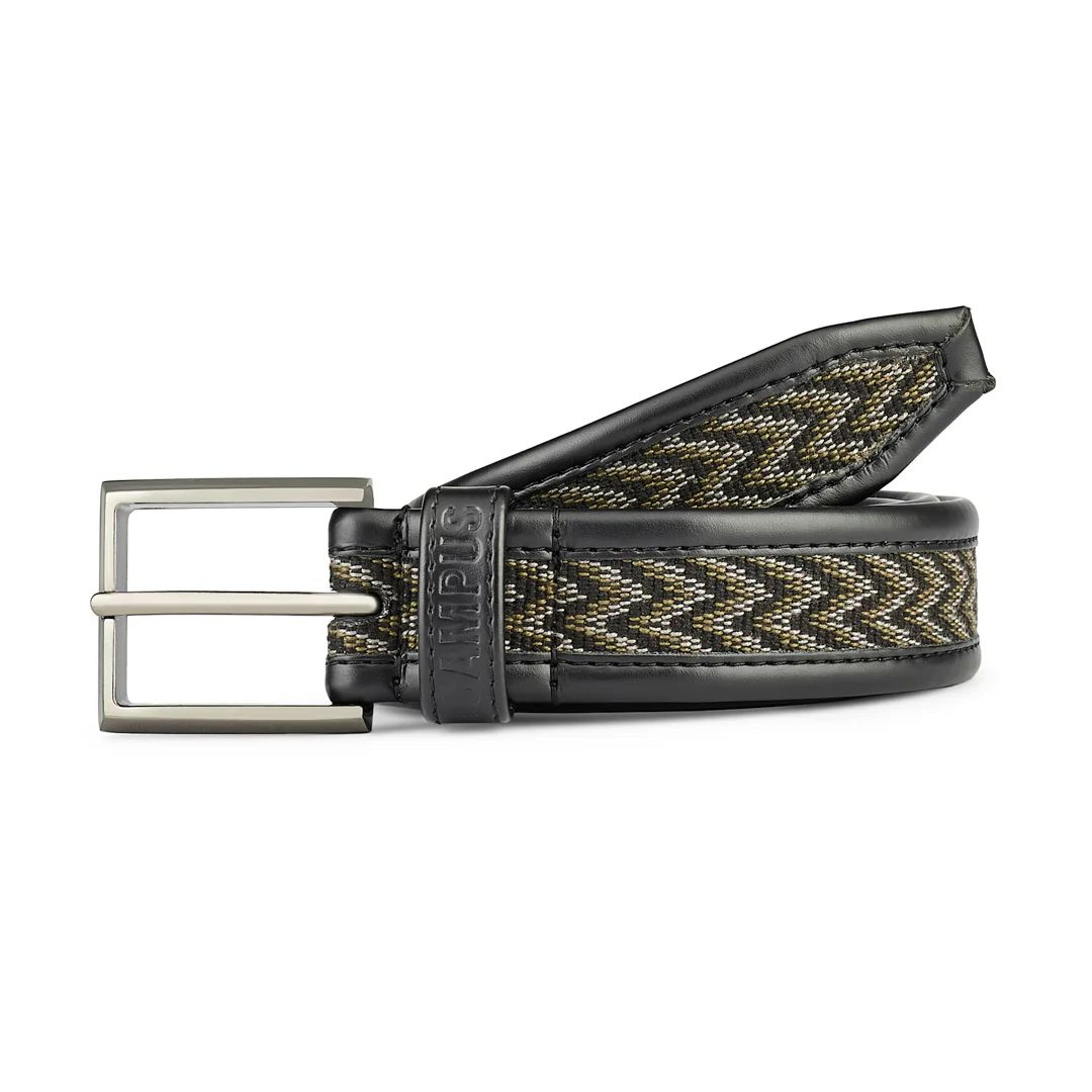 Jacquard Braided Black Unisex Belt