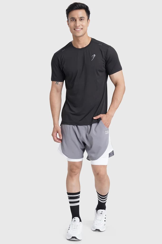 Laser Cut Running T-shirt Black — photo 6