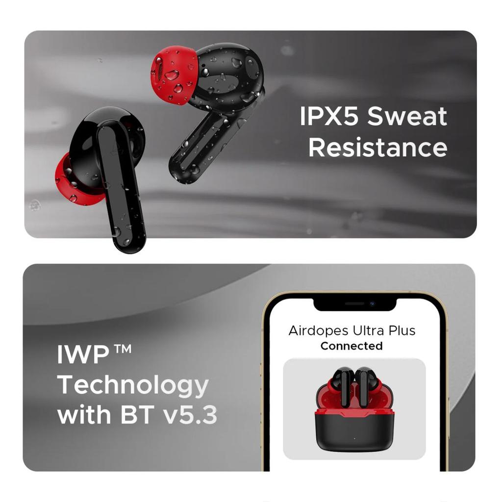 boAt Airdopes Ultra Plus | Wireless Earbuds with 50 Hours Playback, BEAST™ Mode, Quad Mics with ENx™ Tech, IWP™ Technology — photo 6