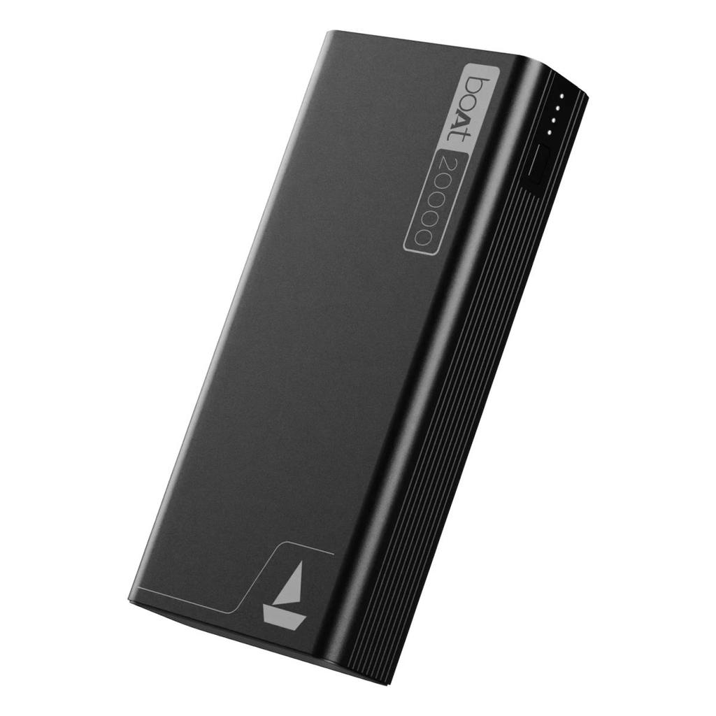 boAt Energyshroom PB400 | Powerbank with 20000mAh battery capacity with Smart IC protection — Carbon Black
