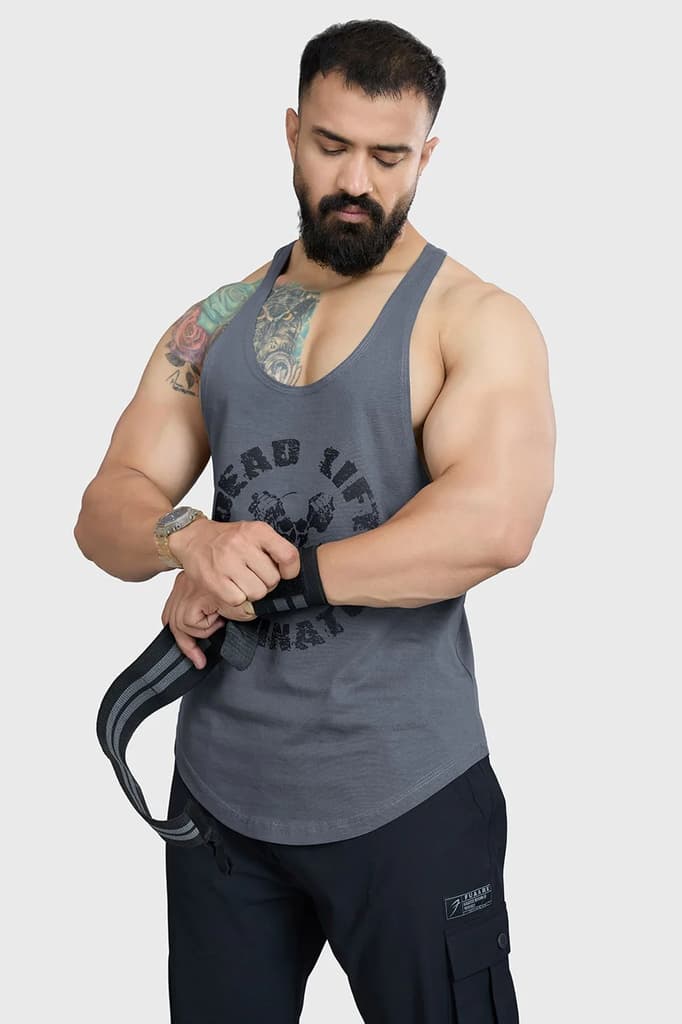 DeadLift Stringer Grey — S