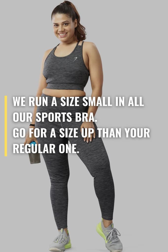 Essential Melange Sports Bra Grey — photo 2