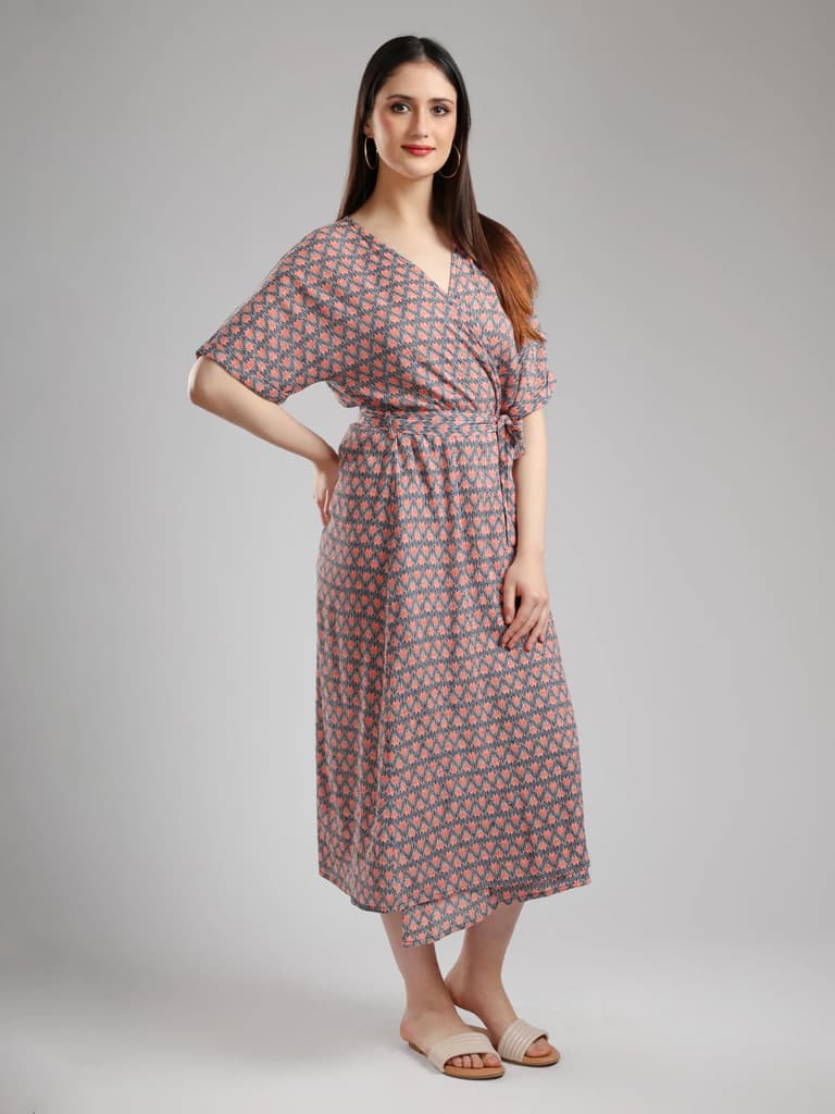 Zuma Wrap Midi Dress — photo 2