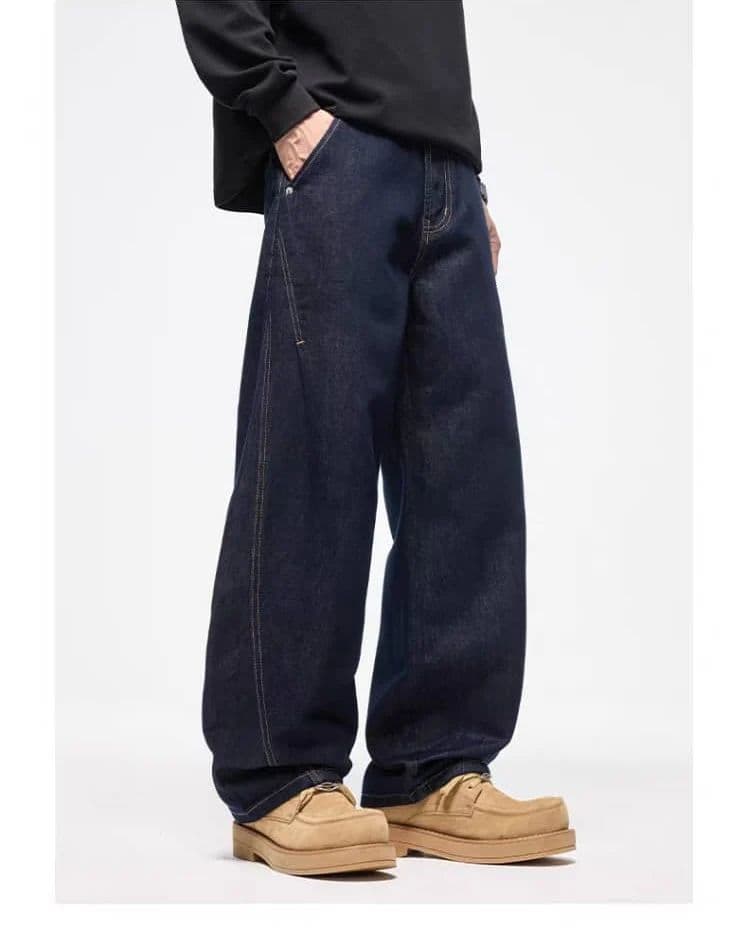 After Dark Indigo Barrel Jeans — photo 4