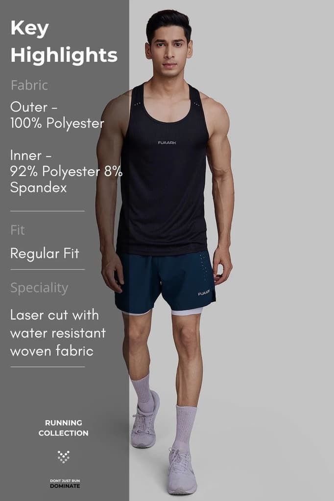 2 in 1 Laser Shorts Pine Green — photo 8