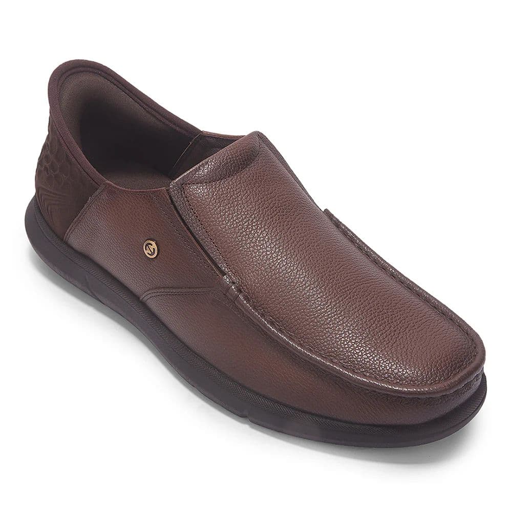 Healers Brown Formal Non Lacing Moccasin For Men S201-02 By Liberty — 6/40 / Brown