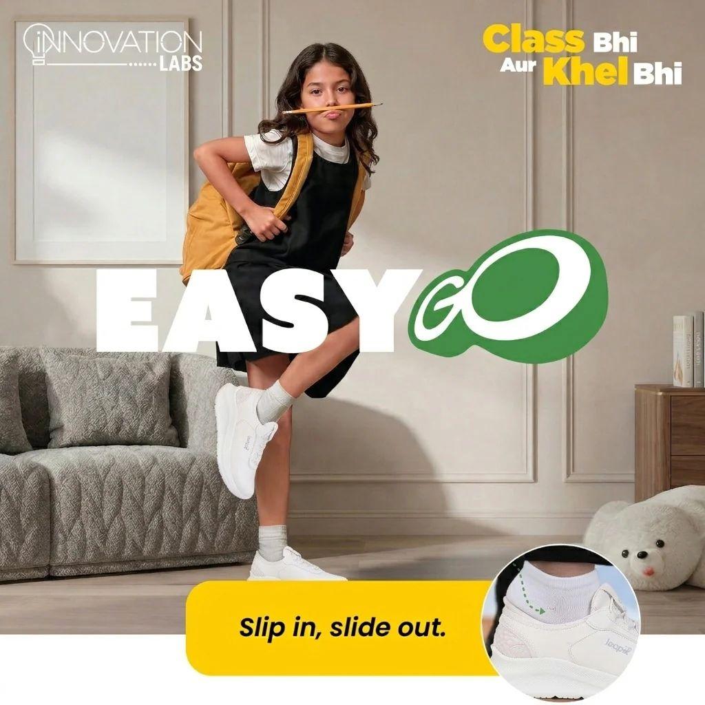 Leap7X EAZYSCHL1G ProTrackTer GPS White Uniform School shoes for Kids By Liberty — photo 3