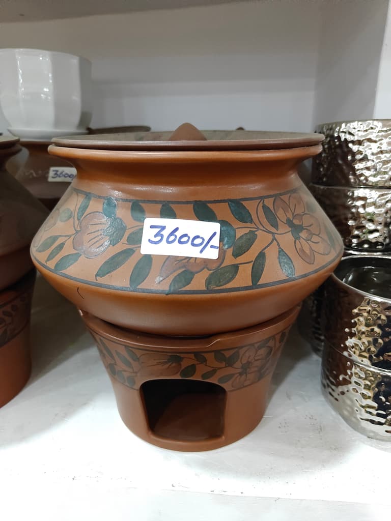 Beige Leather Vase | Decorative | Handcrafted | Unknown