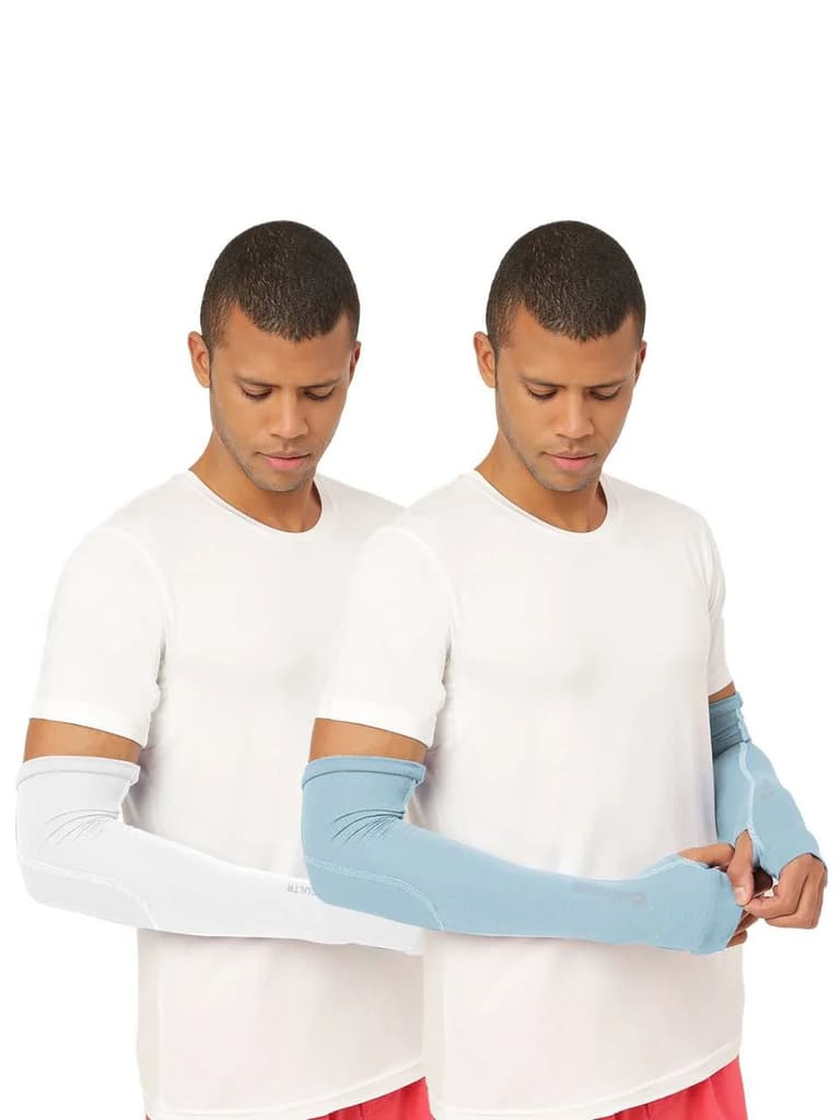 Unisex White Arm Sleeves (Pack of 2) — photo 17
